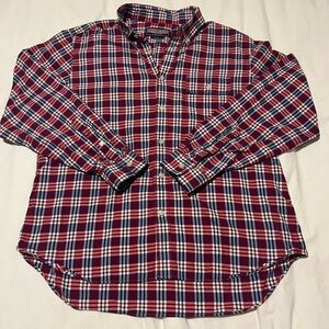 Vineyard Vines Red and Blue Casual Button Down Shirt